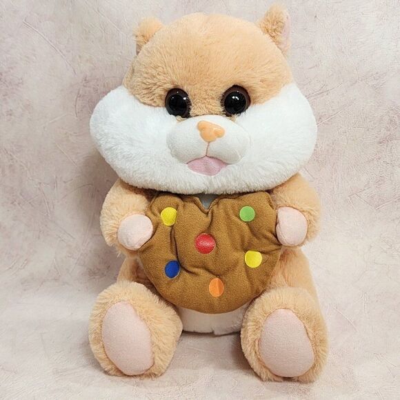 Peek A Boo Hamster Plush Cookie 14" Stuffed Animal Gerbil Chipmunk - Picture 1 of 8